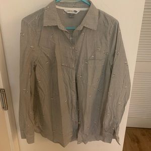 Old Navy Llama print blouse